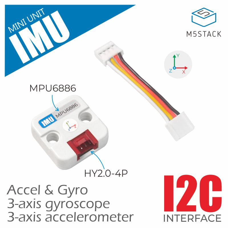 M5Stack Core2 - M5Stack Offizielle 6-Achsen-IMU-Einheit (MPU6886)