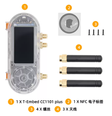 Lolin S3 - LILYGO T-Embed-CC1101 ESP32-S3 Entwicklungsboard mit 1,9-Zoll-LCD