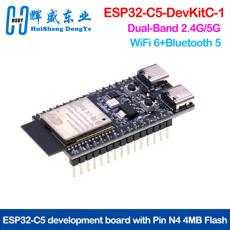 Devkitc - ESP32-C5-DevKitC-1 Entwicklungsboard Dual-Frequenz 2,4G 5GHz WLAN-Modul