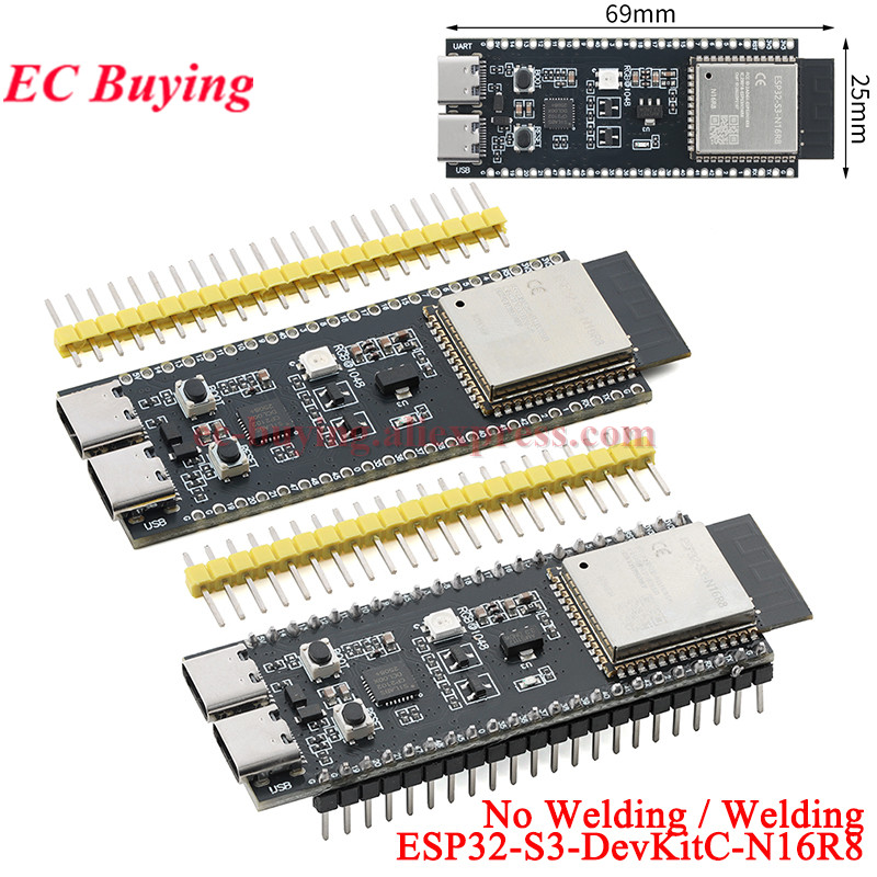 Esp32 S3 Devkitc 1 - ESP32-S3-DevKitC-N16R8 ESP32S3 1-N16R8 WLAN Wi-Fi Bluetooth-kompatibles