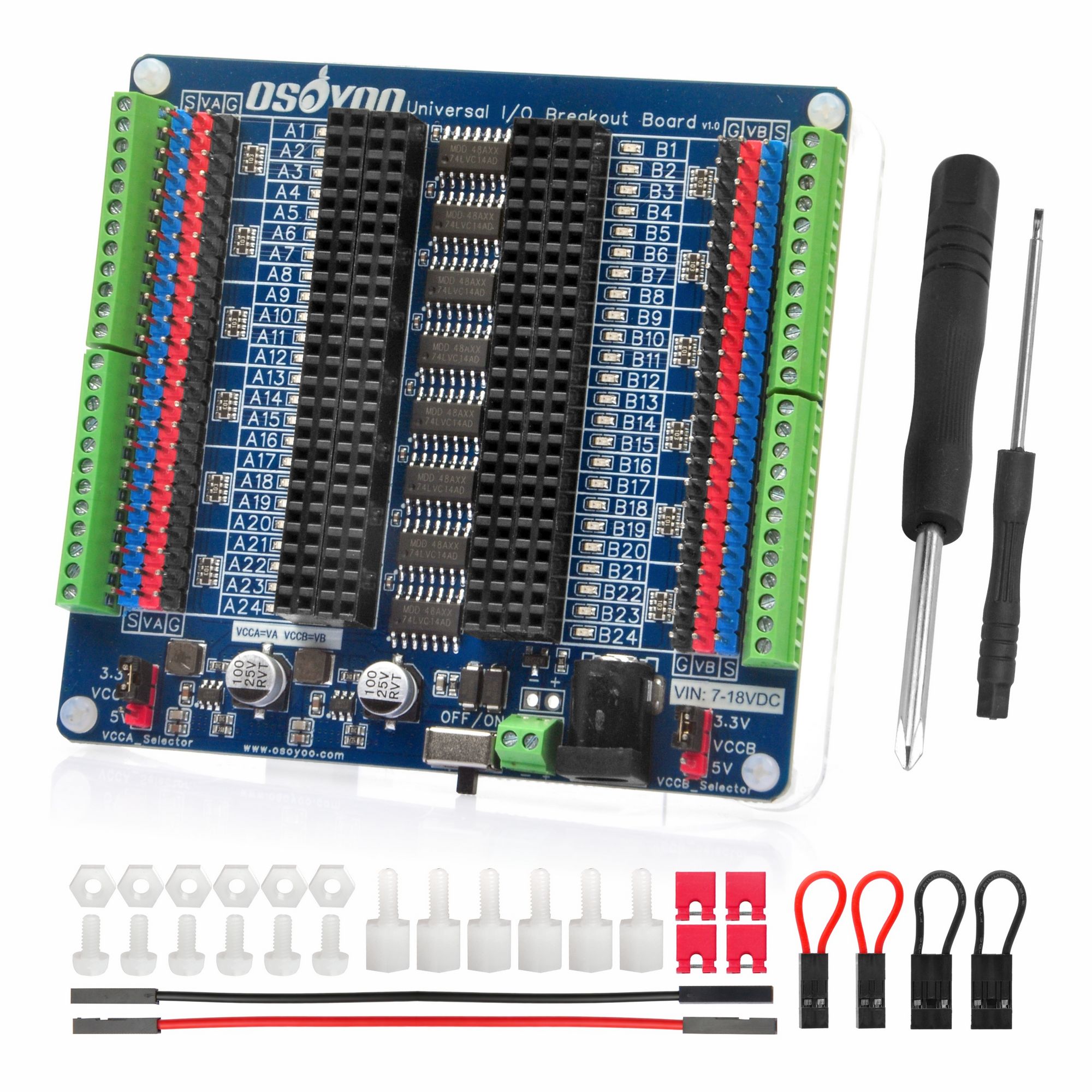 Nodemcuv2 - OSOYOO Universal IO Breakout Board –
