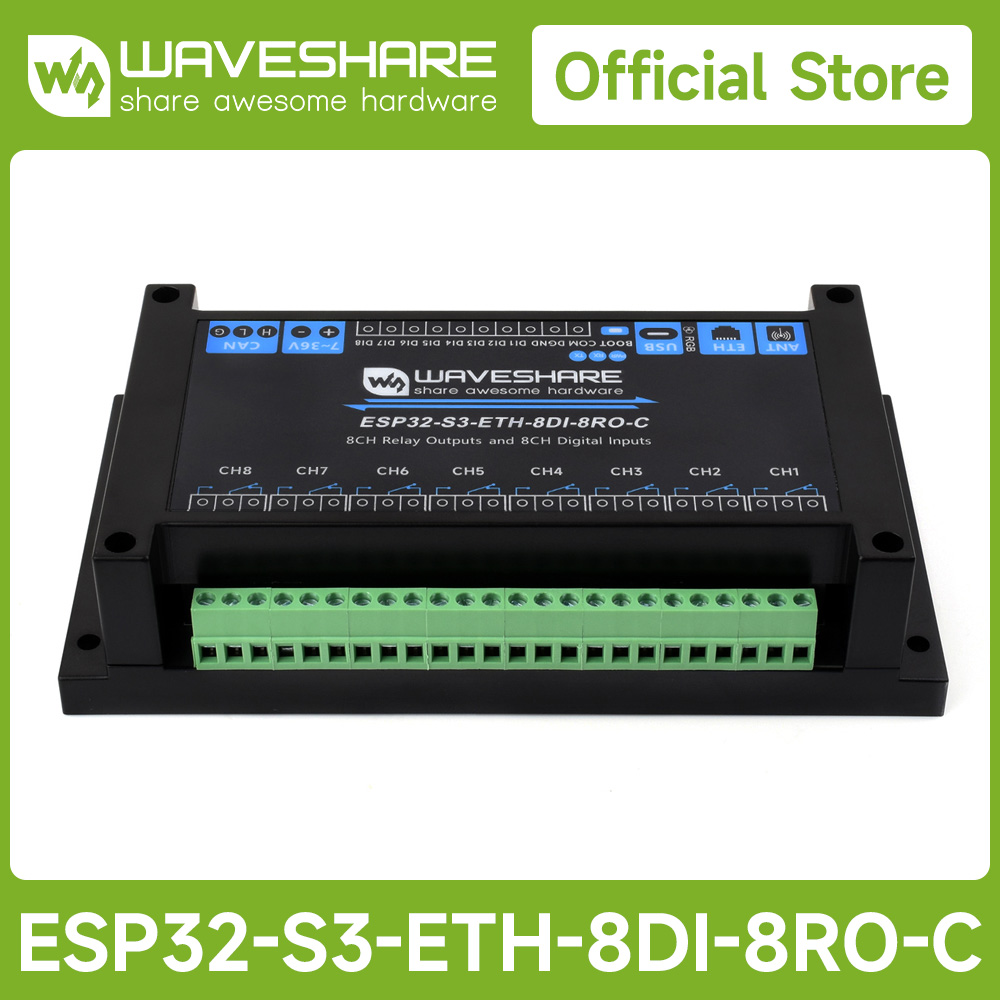 Industrielles 8-Kanal-ESP32-S3 – Waveshare Esp32 Bewertung und Preis
