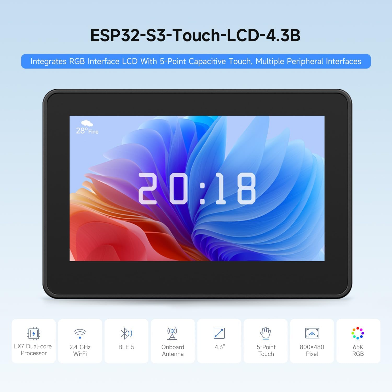 Waveshare ESP32-S3 4,3 Zoll IP – Lolin S3 Bewertung und Preis