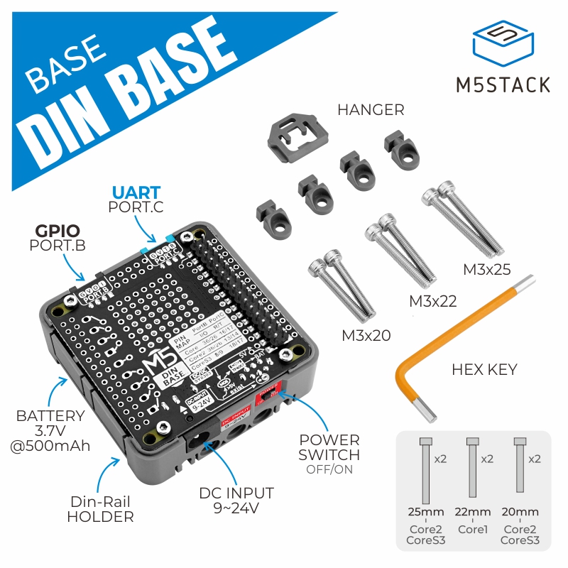 Offizielle M5Stack-Din-Basis m – M5Stack Core2 Bewertung und Preis