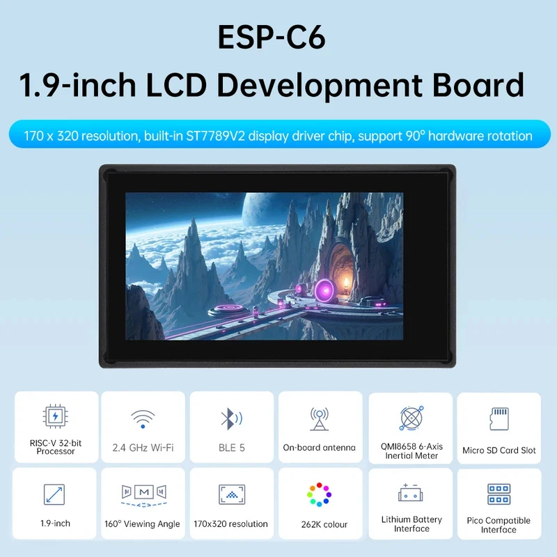 ESP32-C6 1,9-Zoll-LCD-Bildschi – Doit Esp32 Bewertung und Preis