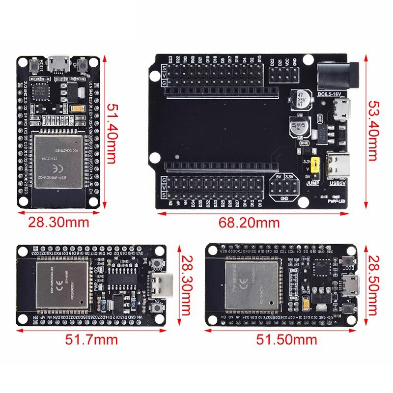ESP32-Entwicklungsboard CP2102 – Nodemcu 32S Bewertung und Preis